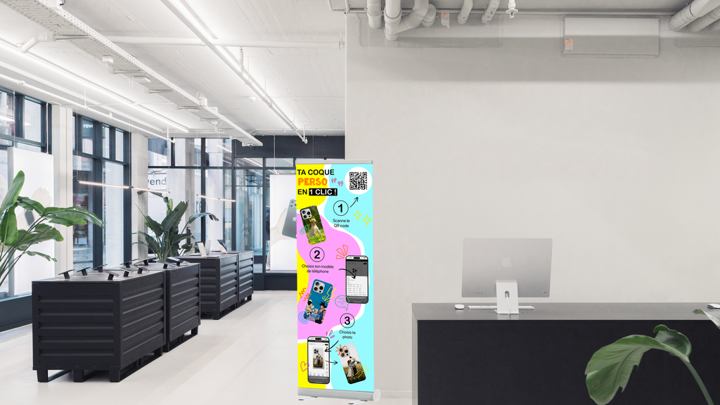 Roll-up publicitaire personnalisé - 165 x 60 cm
