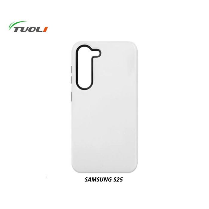 Coque double couche brillante 2 en 1 - avec aimant Magsafe - pour SAMSUNG S25