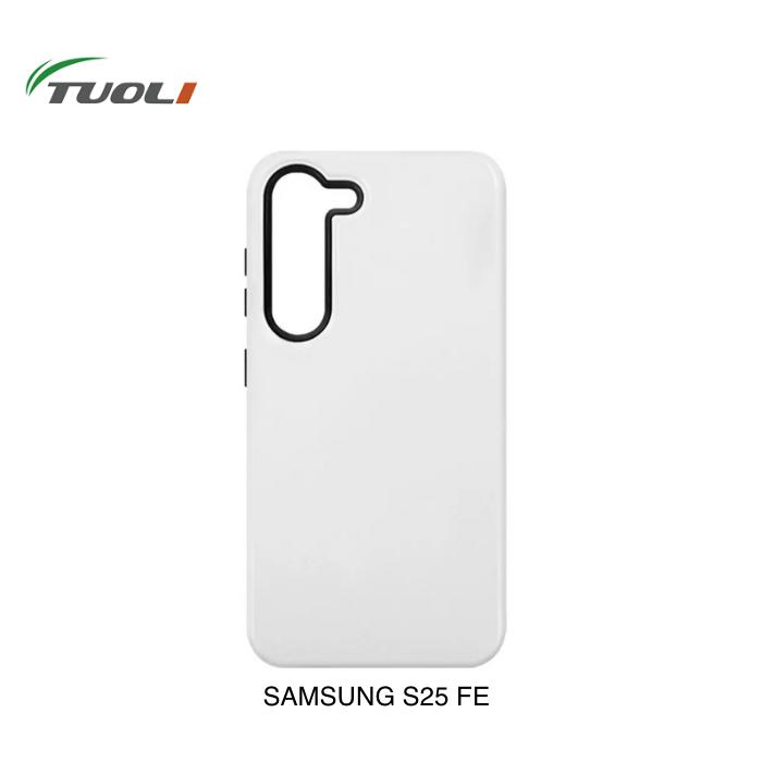 Coque double couche brillante pour Samsung S25 FE