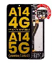 Bloc écran LCD avec châssis pour SAMSUNG A14 4G - A145 et A14 5G - A146 - Version Internationale - Reconditionné - Toutes couleurs