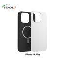 Coque double couche brillante 2 en 1 - avec aimant Magsafe - pour iPhone 14 Plus