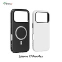Coque double couche brillante 2 en 1 - avec aimant Magsafe - pour iphone 17 Pro Max